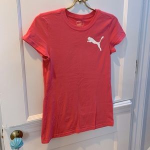 Puma Watermelon Pink Workout Short Sleeve Shirt S